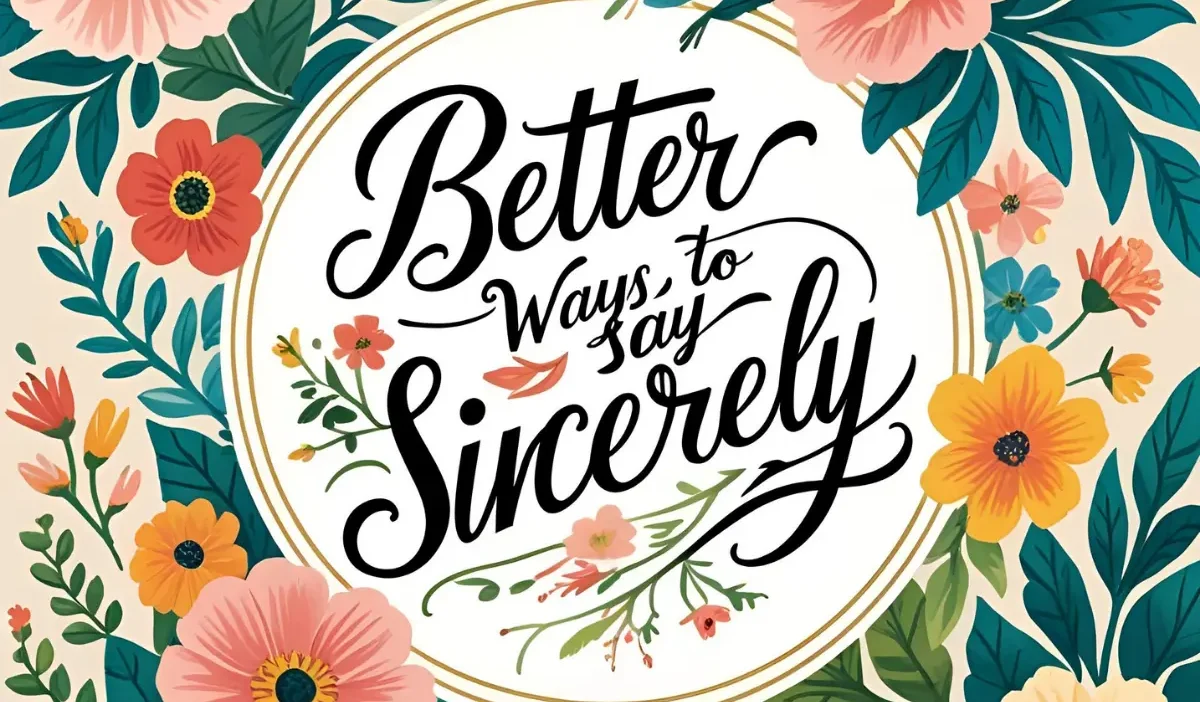 Better Ways to Say Sincerely