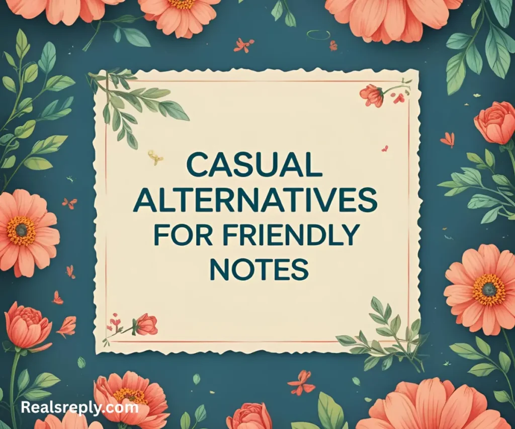 Casual Alternatives for Friendly Notes