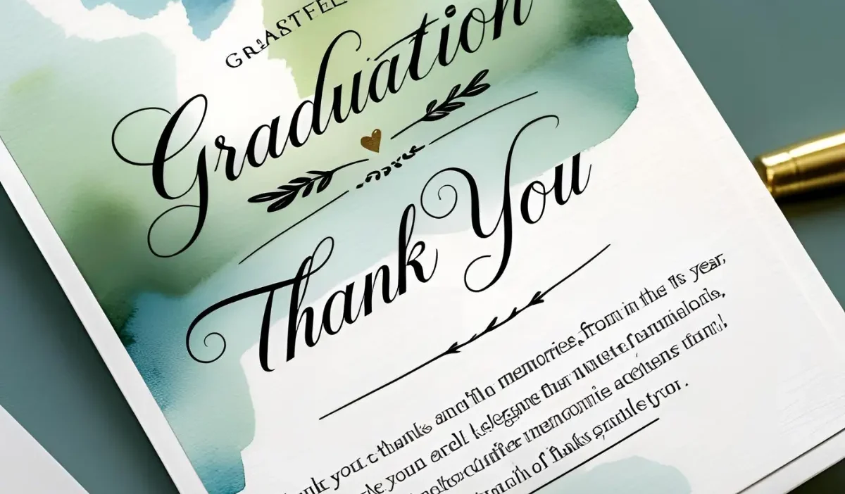 What to Say in a Graduation Thank You Card