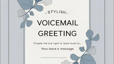 What to Say in Voicemail Greeting