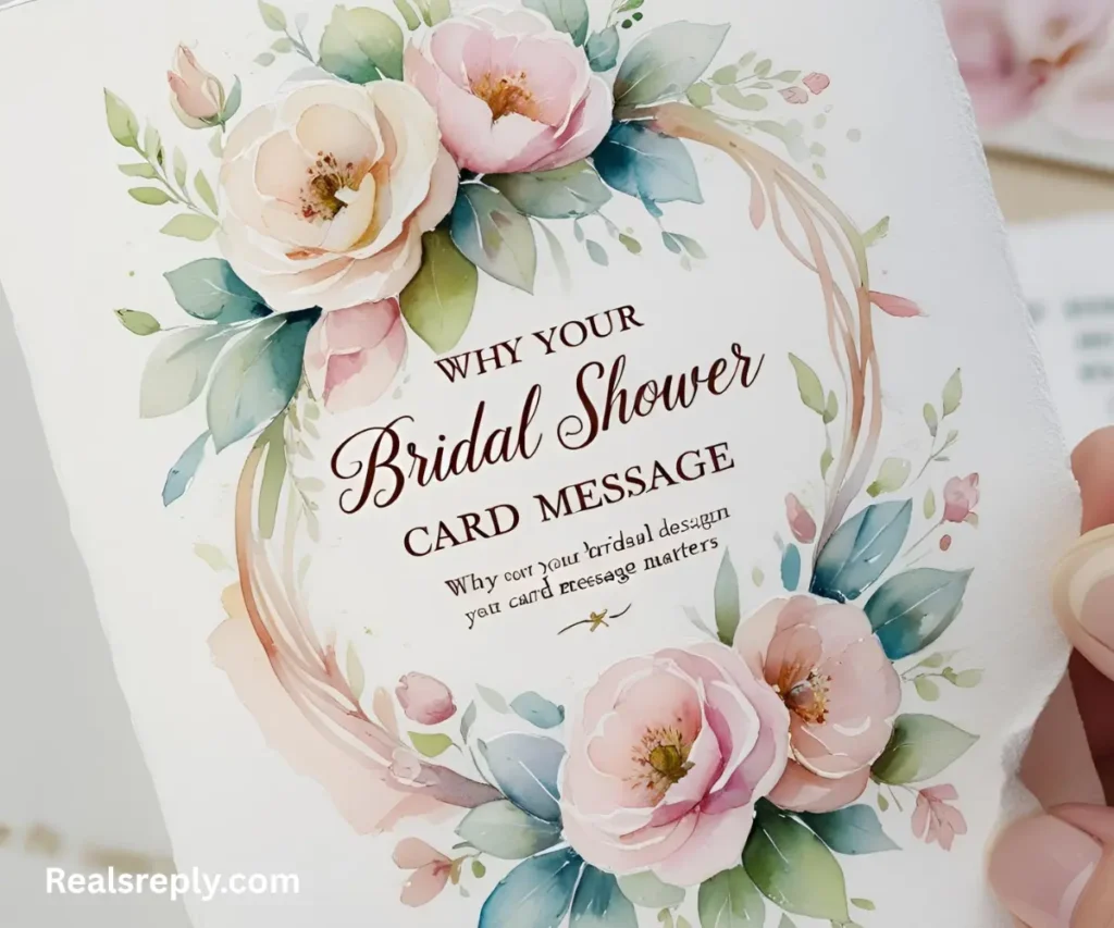 Why Your Bridal Shower Card Message Matters