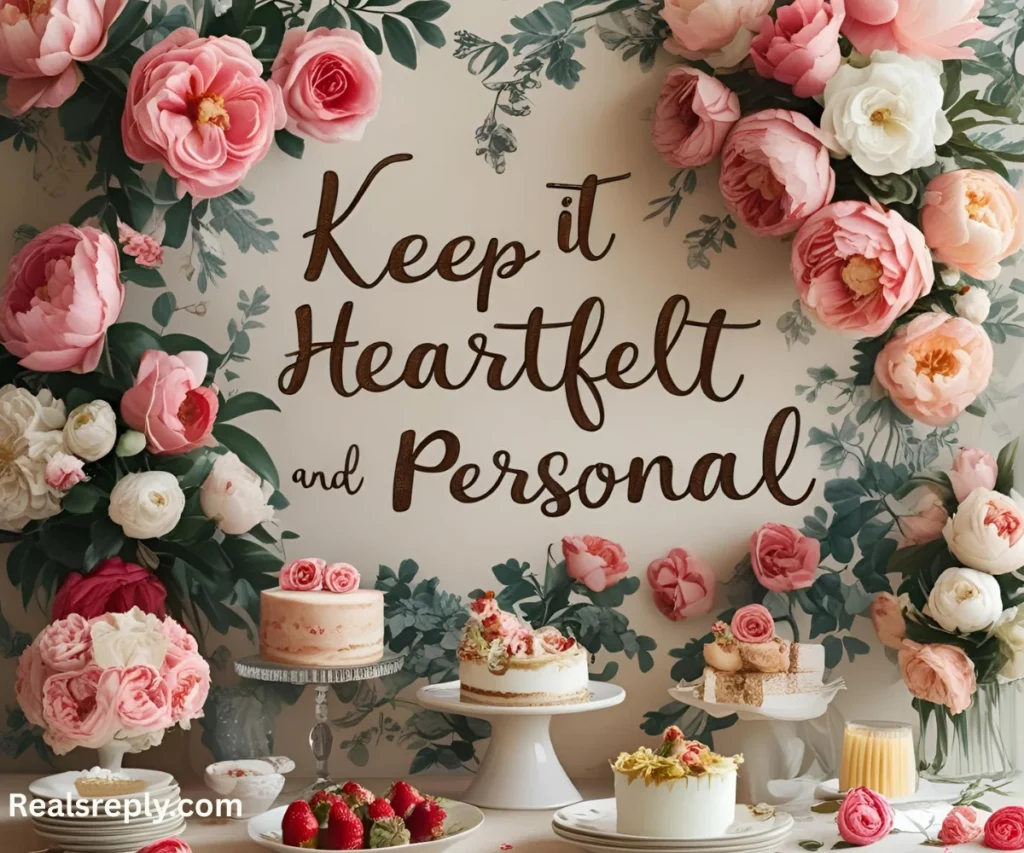 Keep It Heartfelt and Personal