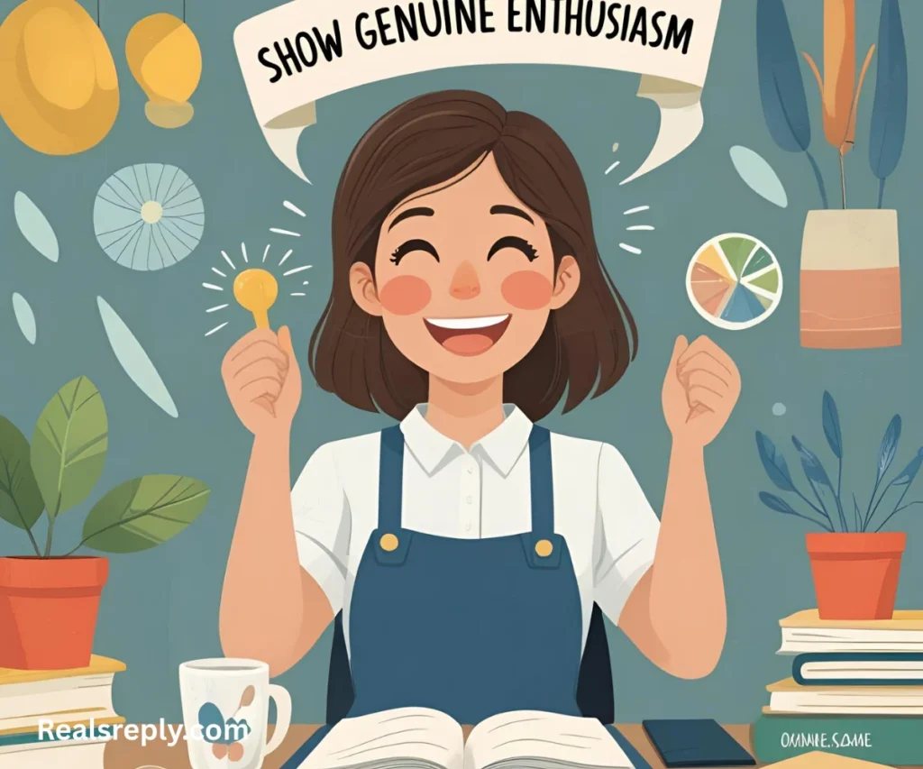 Show Genuine Enthusiasm
