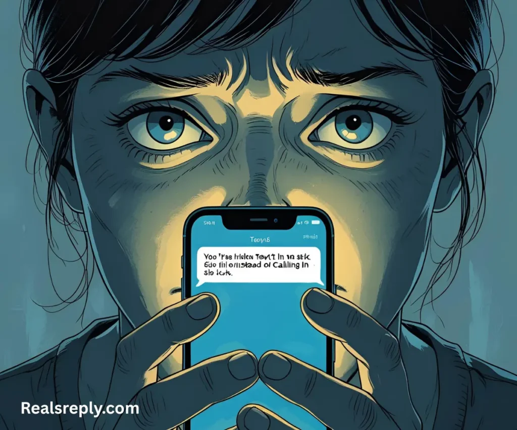 Why Texting to Call in Sick Feels So Hard