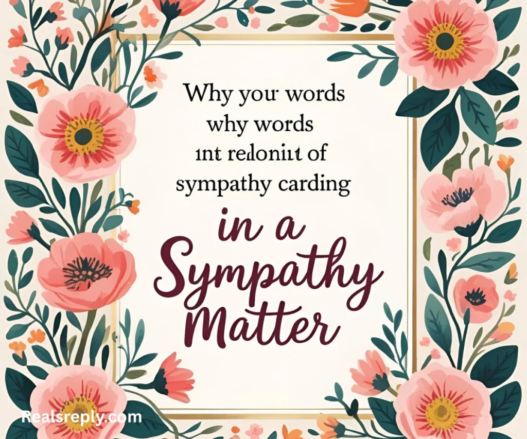 Why Words in a Sympathy Card Matter