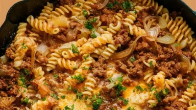 One Pot French Onion Pasta 2025