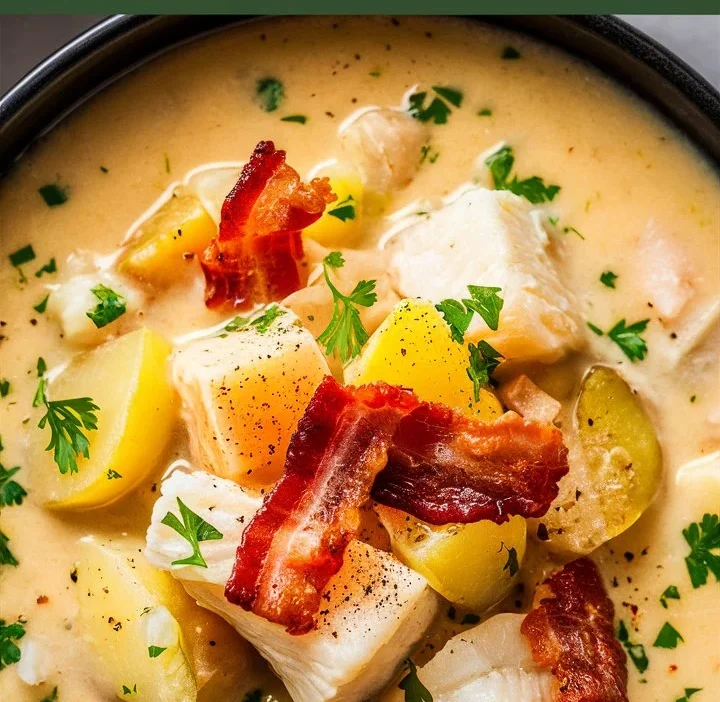 🥣 Creamy Fish Chowder Recipe (Rich, Hearty & Comforting)