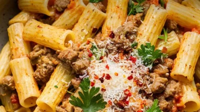 Creamy Parmesan Beef Rigatoni Recipe 2025