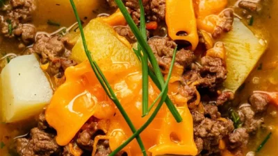 Cheesy Hamburger Potato Soup – The Ultimate Comfort Food Recipe