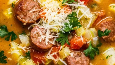 Creamy Parmesan-Infused Sausage Soup: The Ultimate Comfort Food