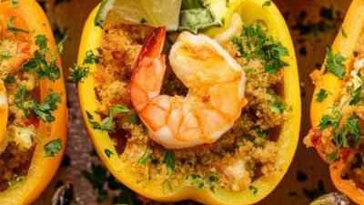 Crab and Shrimp Stuffed Bell Peppers — The Ultimate Coastal Comfort Dish