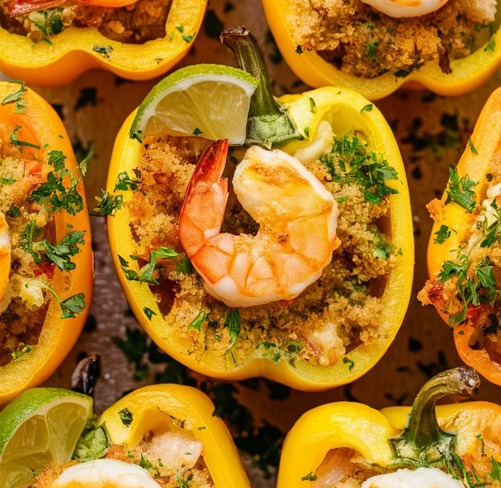 Crab and Shrimp Stuffed Bell Peppers — The Ultimate Coastal Comfort Dish
