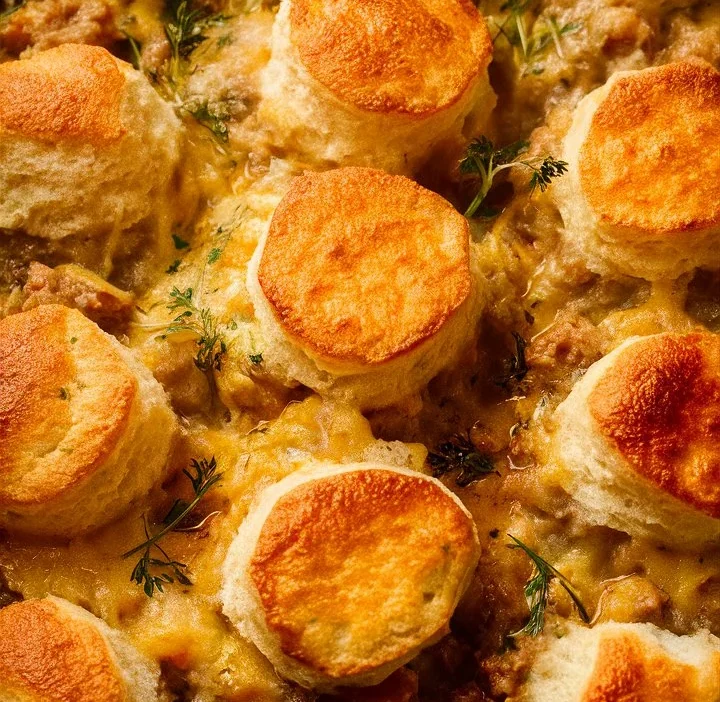 Biscuits and Gravy Hashbrown Breakfast Casserole Recipe 2025