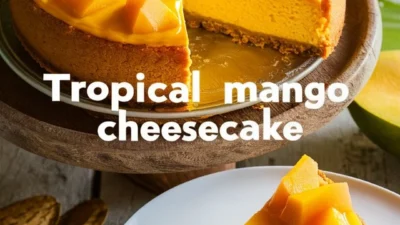 Tropical Mango Cheesecake: A Slice of Sunshine in Every Bite