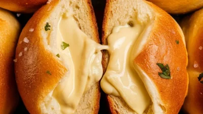 Korean Cream Cheese Garlic Buns (Authentic Korean Bakery-Style Recipe)