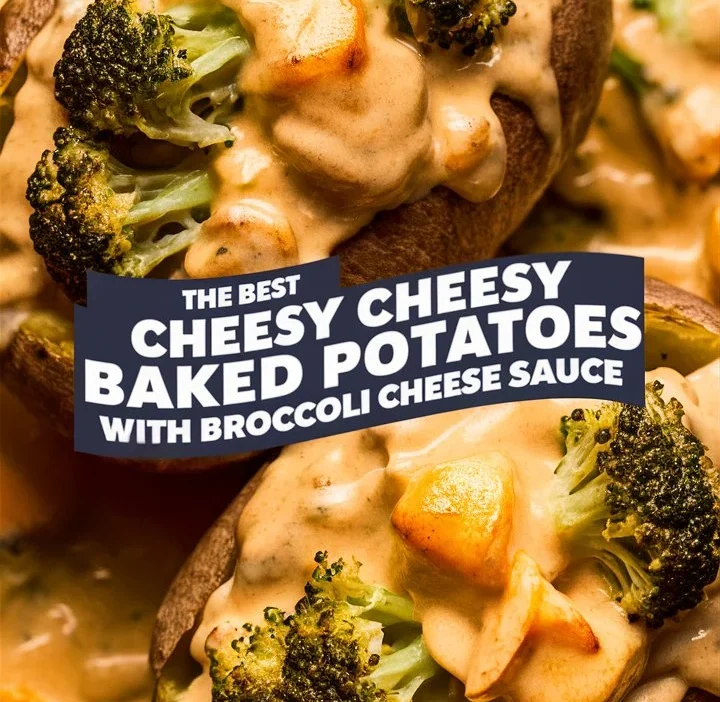 Cheesy Baked Potatoes with Broccoli Cheese Sauce 2025