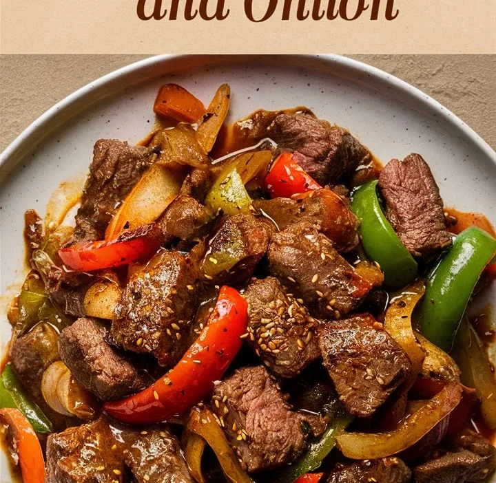 Pepper Steak with Bell Peppers and Onion