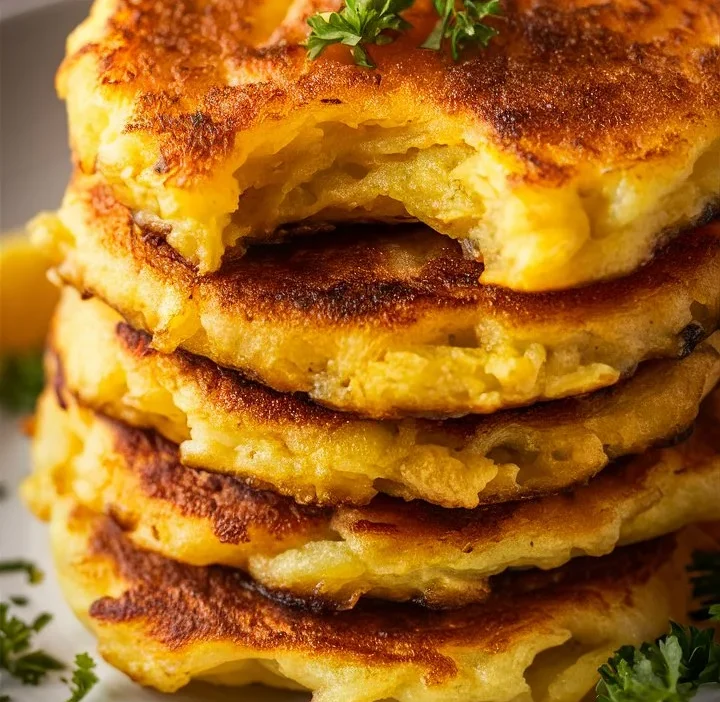 Cheesy Potato Pancakes Recipe