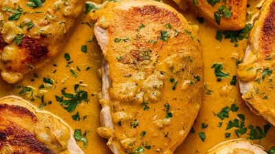 🧄 Creamy Garlic Chicken Recipe 2025