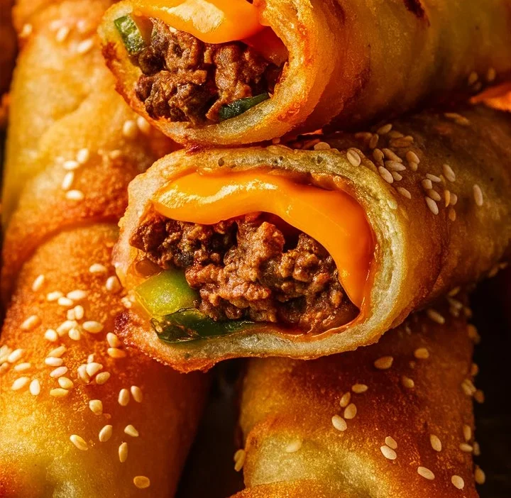 Crispy Cheeseburger Egg Rolls – The Ultimate Fusion Snack